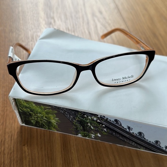Linsey Michelle LM ERIN Brown Eyeglasses - Picture 3 of 11